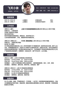 計算機軟件開發簡歷模板